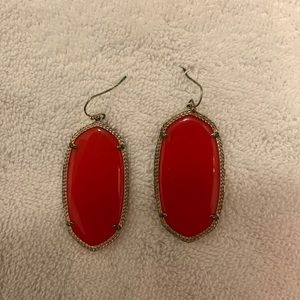 Red Kendra Scott Earrings